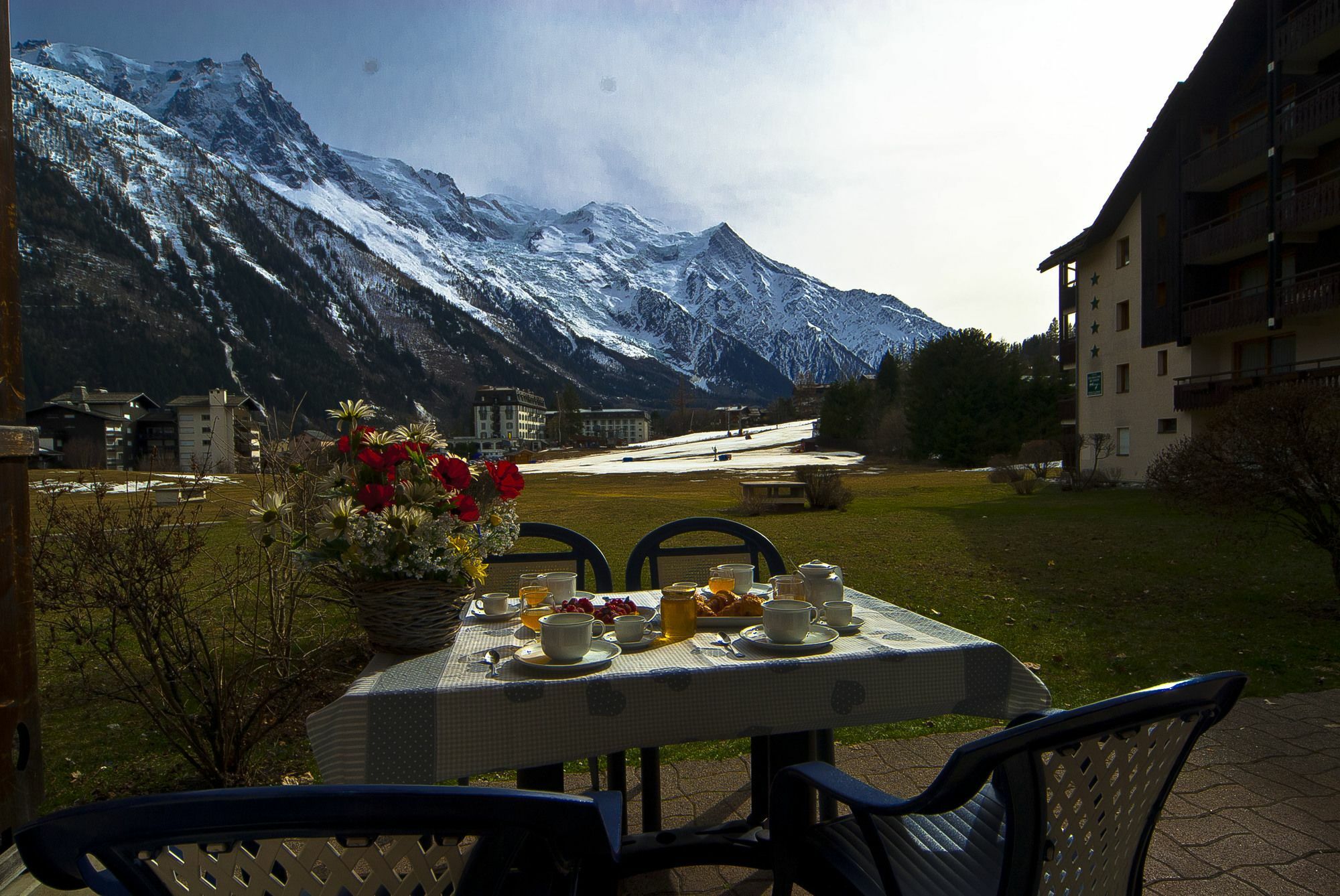 Front Ski Slope Chamonix Apartment Exteriör bild