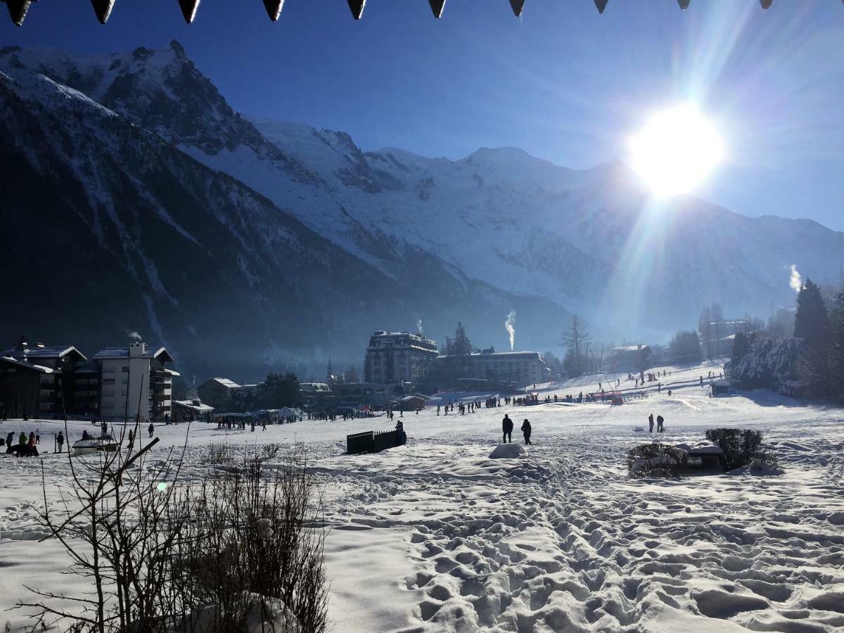 Front Ski Slope Chamonix Apartment Exteriör bild
