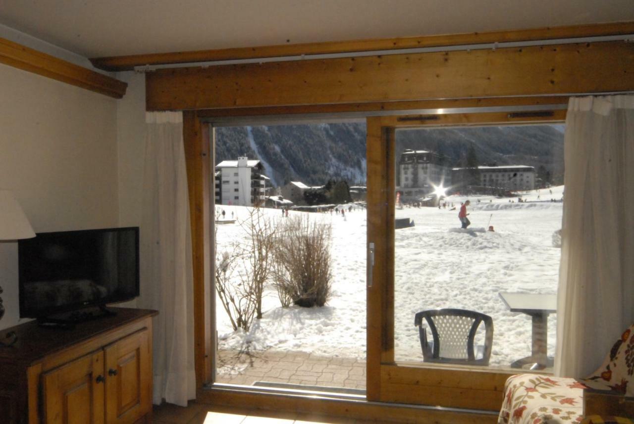 Front Ski Slope Chamonix Apartment Exteriör bild