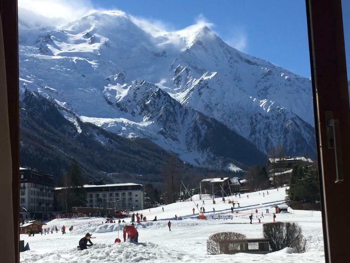 Front Ski Slope Chamonix Apartment Exteriör bild